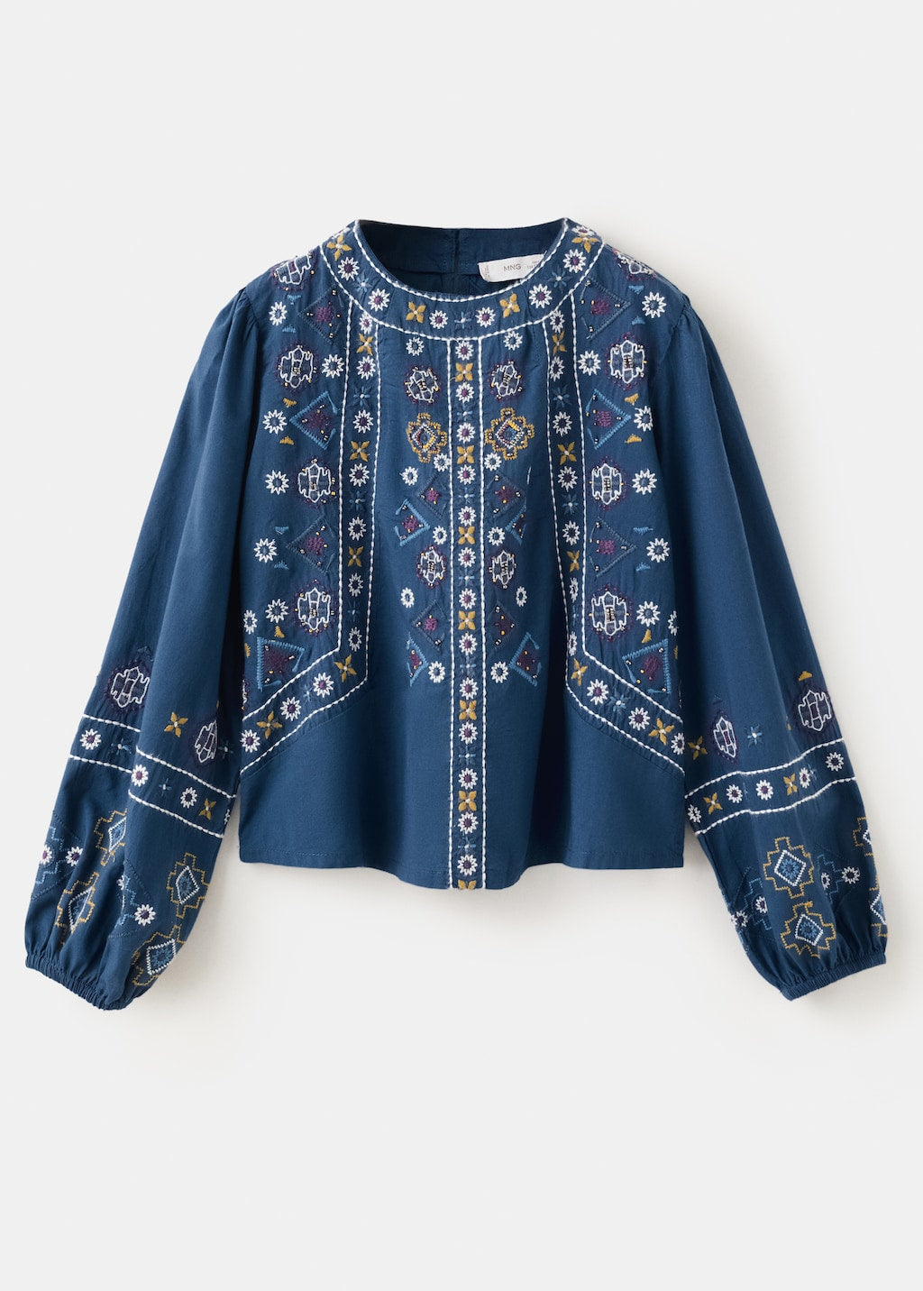 Mango blouse rania in navy - Image 2