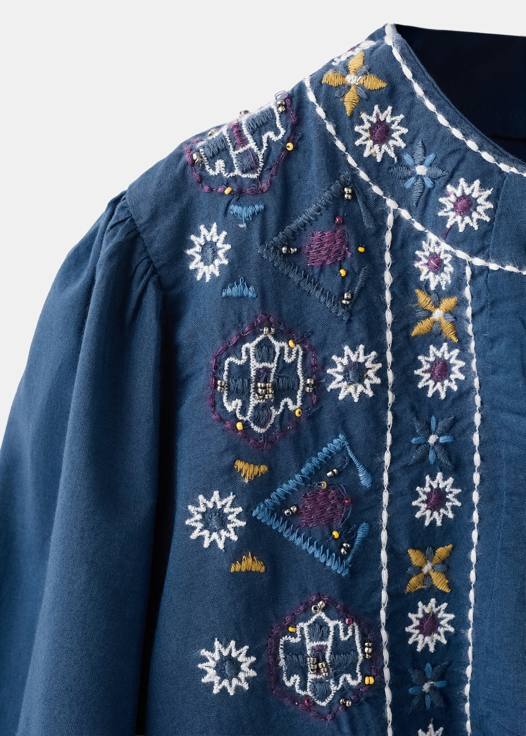Mango blouse rania in navy - Image 4