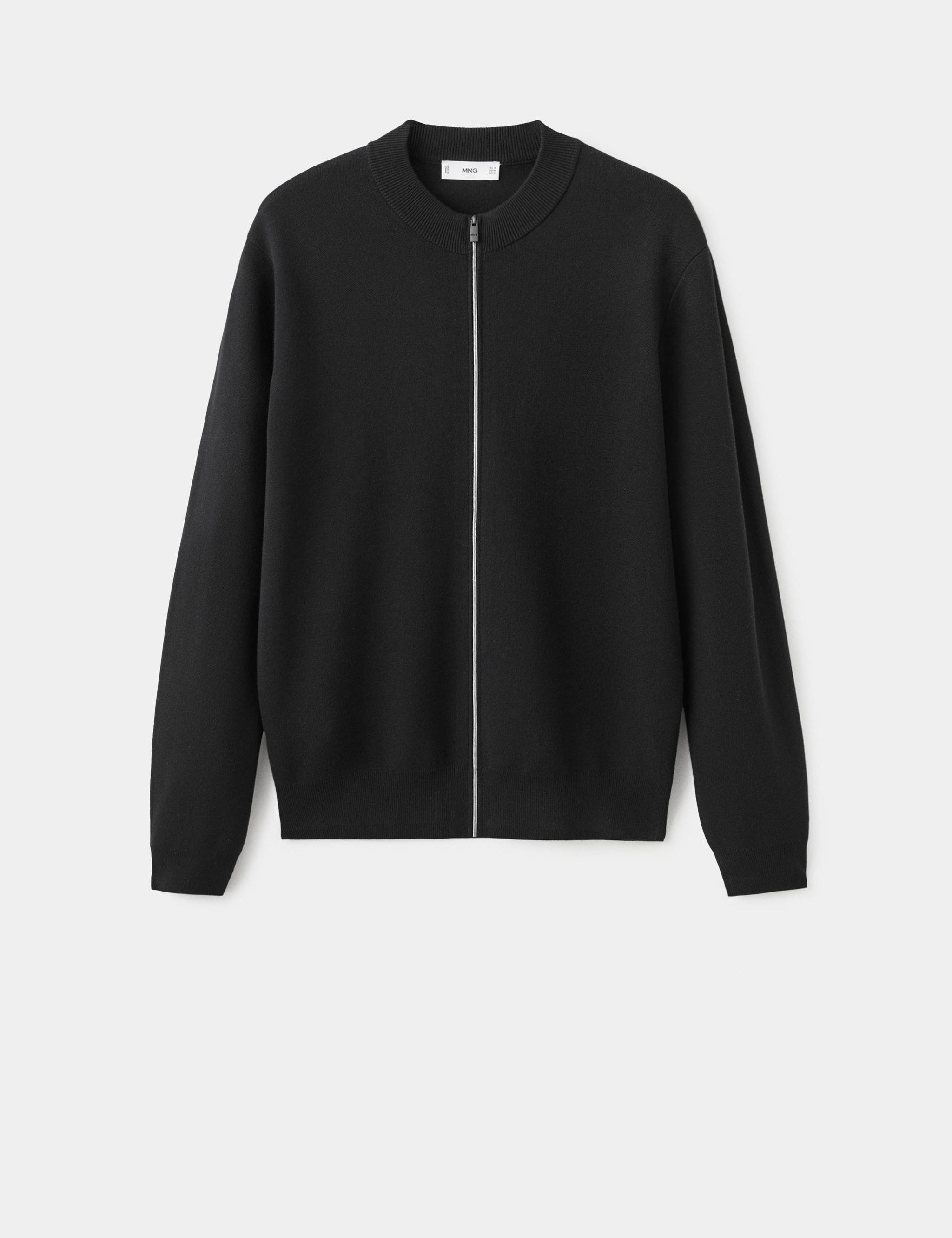 Mango cardigan luxusc in black