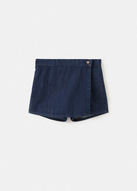 Mango shorts ocean in dark denim