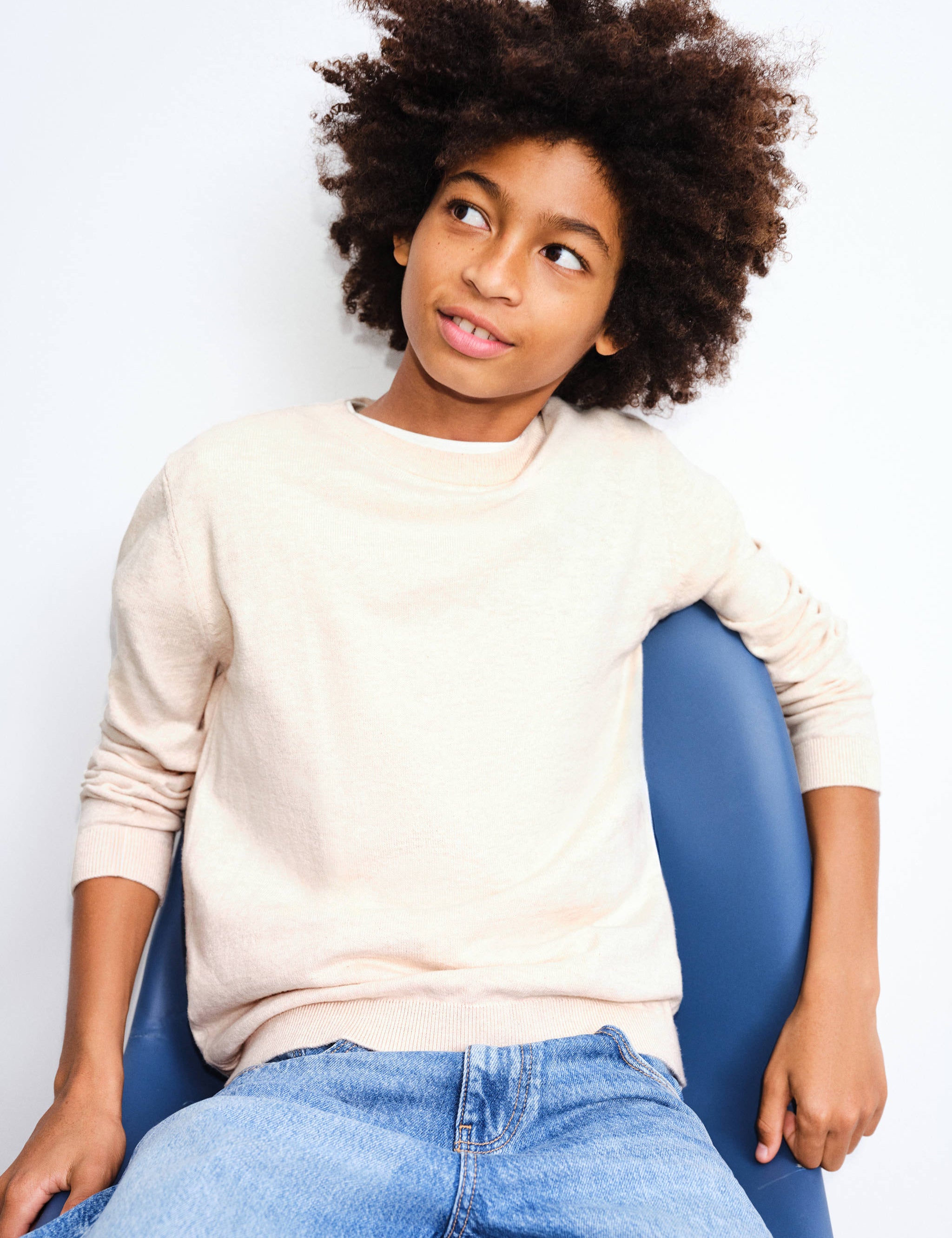 Mango sweater hugo in beige-002