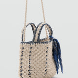 Mango mini bag macrame in sand - Image 1