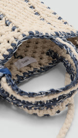 Mango mini bag macrame in sand - Image 3