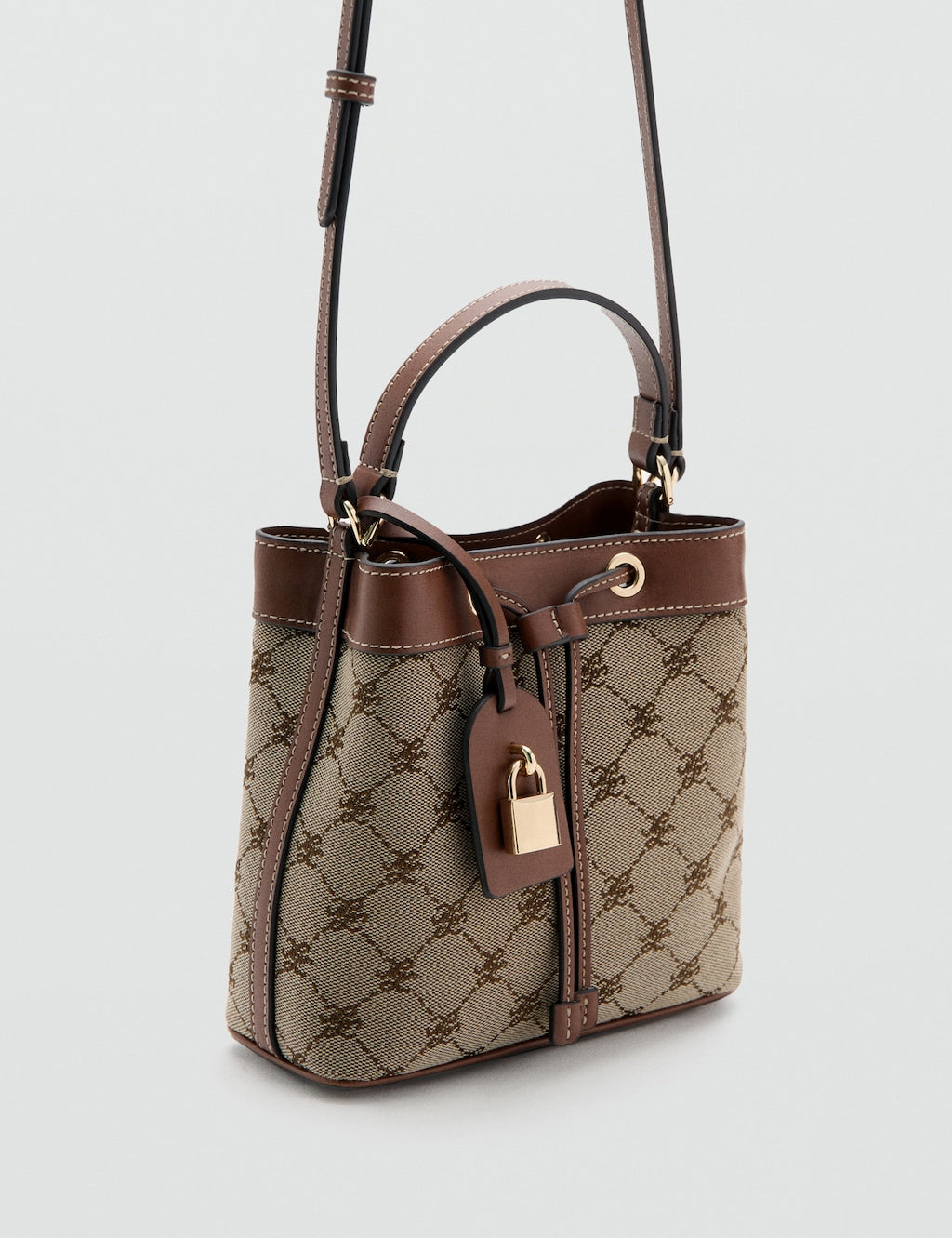 Mango bucket bag denizt in leather - Image 1