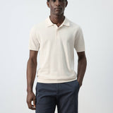 Mango poloshirt andrew in ivory-002