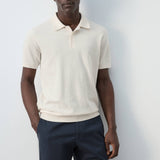 Mango poloshirt andrew in ivory-004