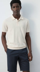 Mango poloshirt andrew in ivory-004