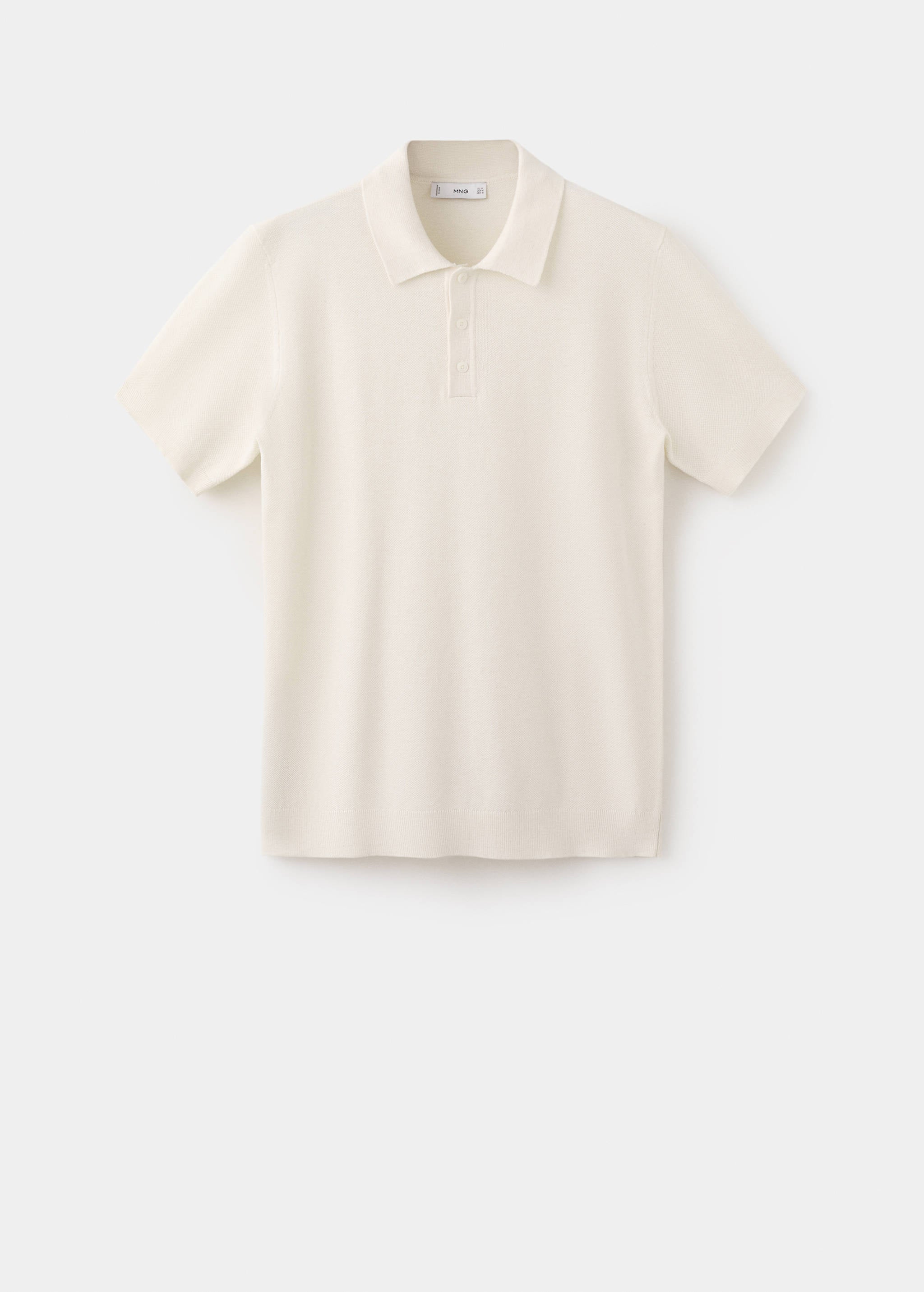 Mango poloshirt andrew in ivory-021
