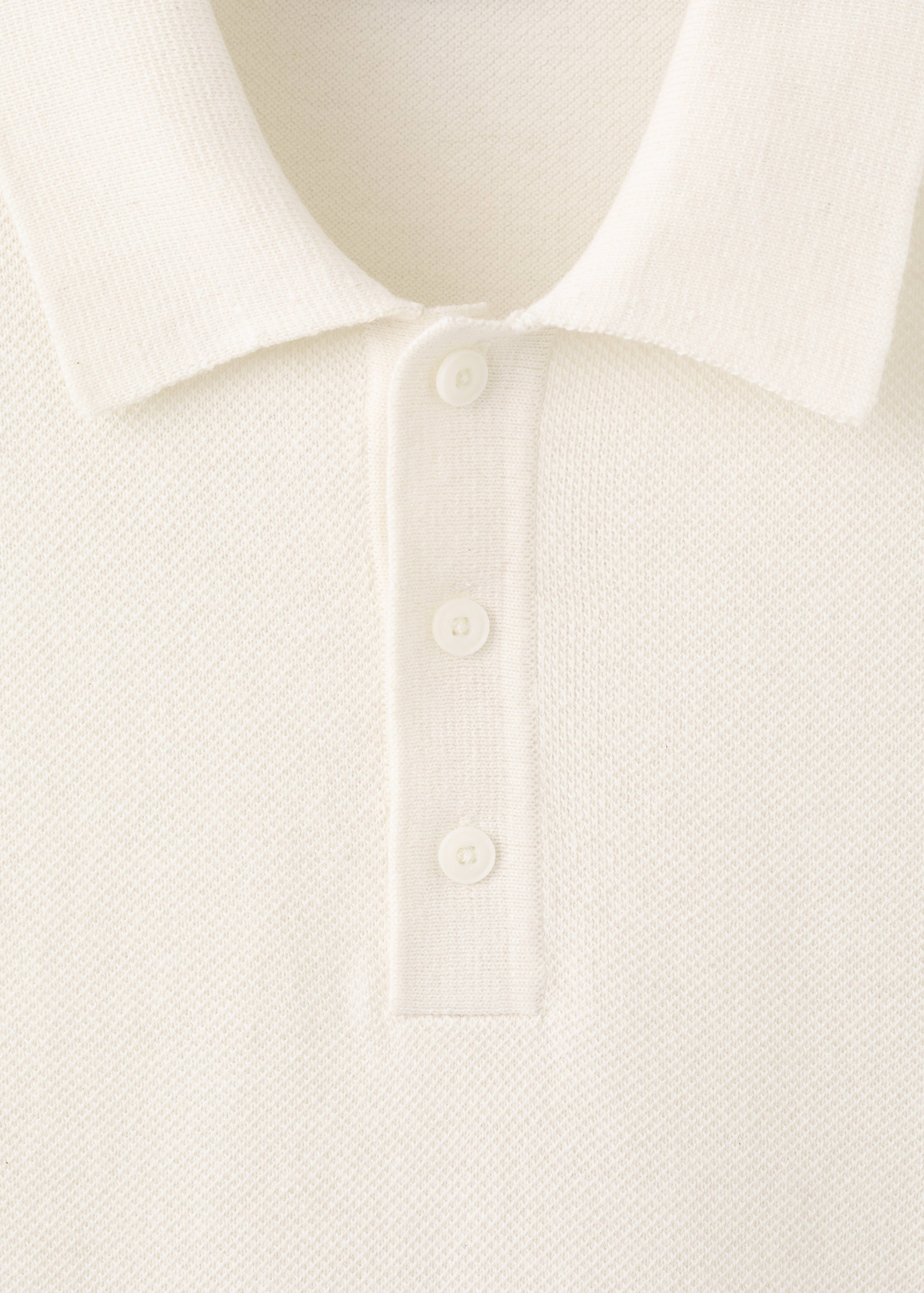 Mango poloshirt andrew in ivory-023