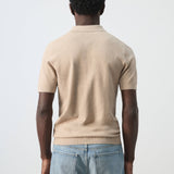 Mango poloshirt andrew in beige-003