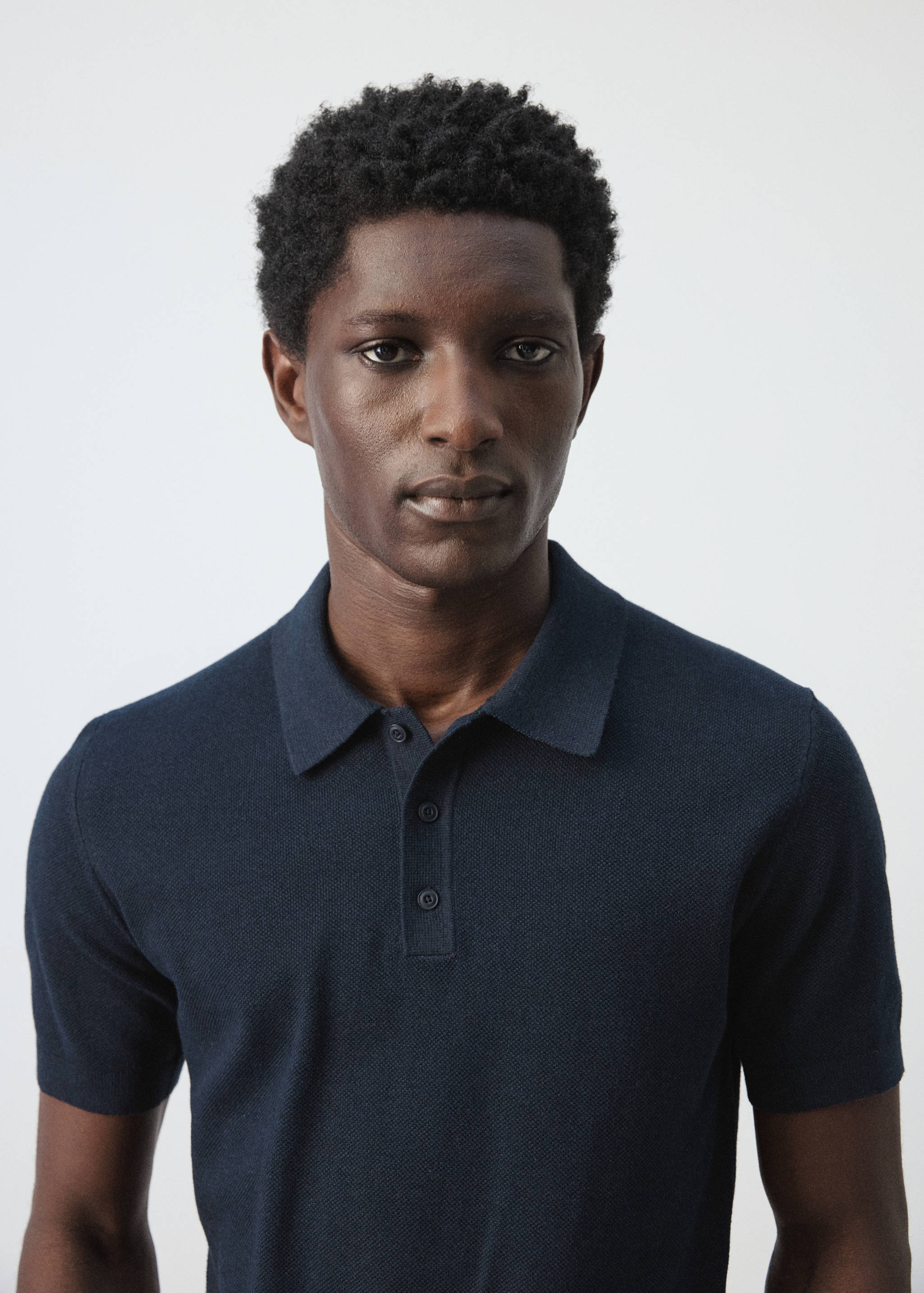 Mango poloshirt andrew in navy-004