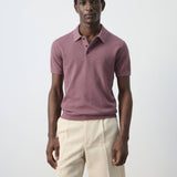 Mango poloshirt andrew in plum-002