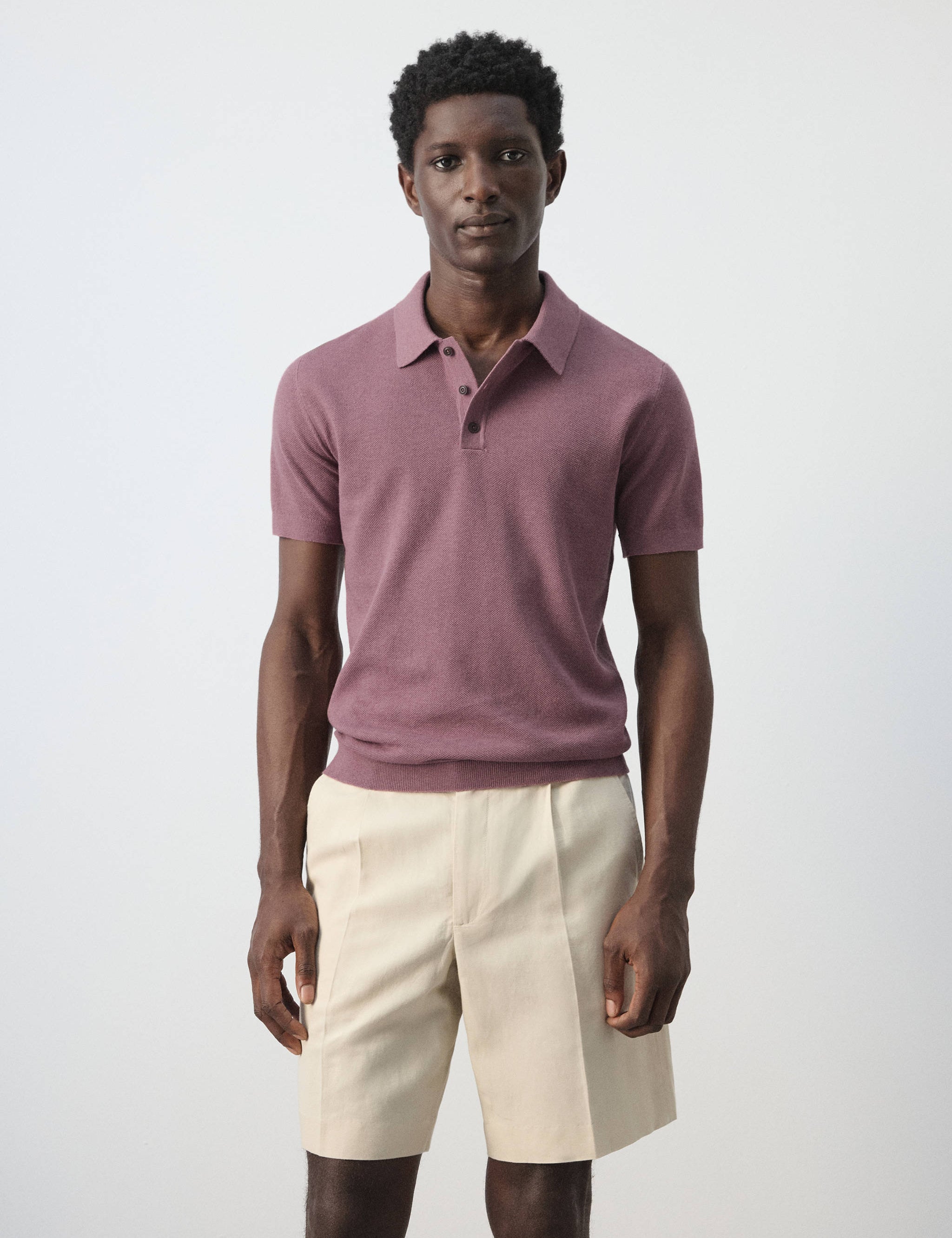 Mango poloshirt andrew in plum-002