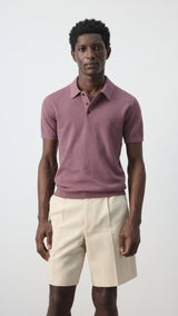 Mango poloshirt andrew in plum-002