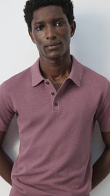 Mango poloshirt andrew in plum-004