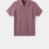Mango poloshirt andrew in plum-021