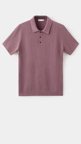 Mango poloshirt andrew in plum-021