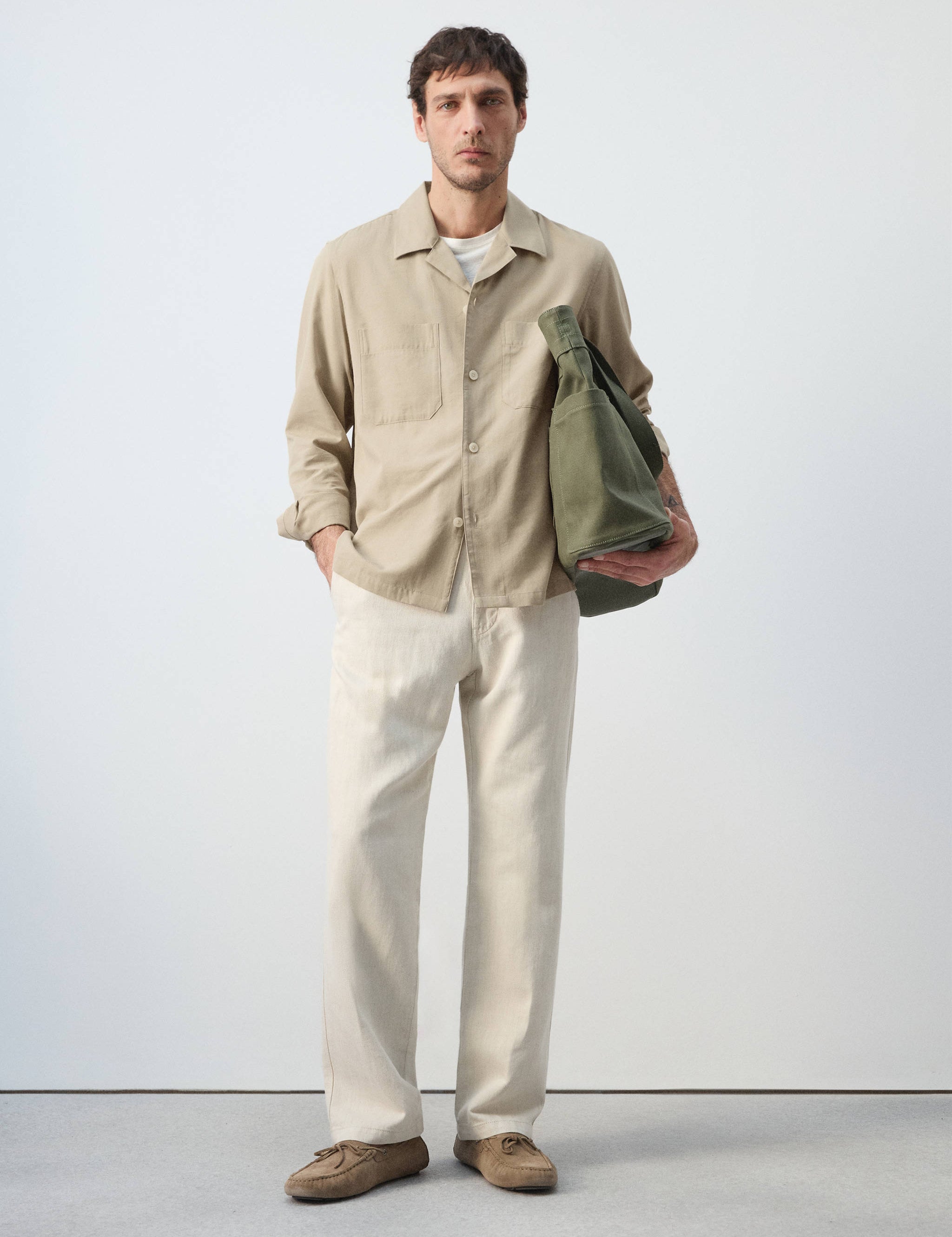 Mango jacket salar in beige-001