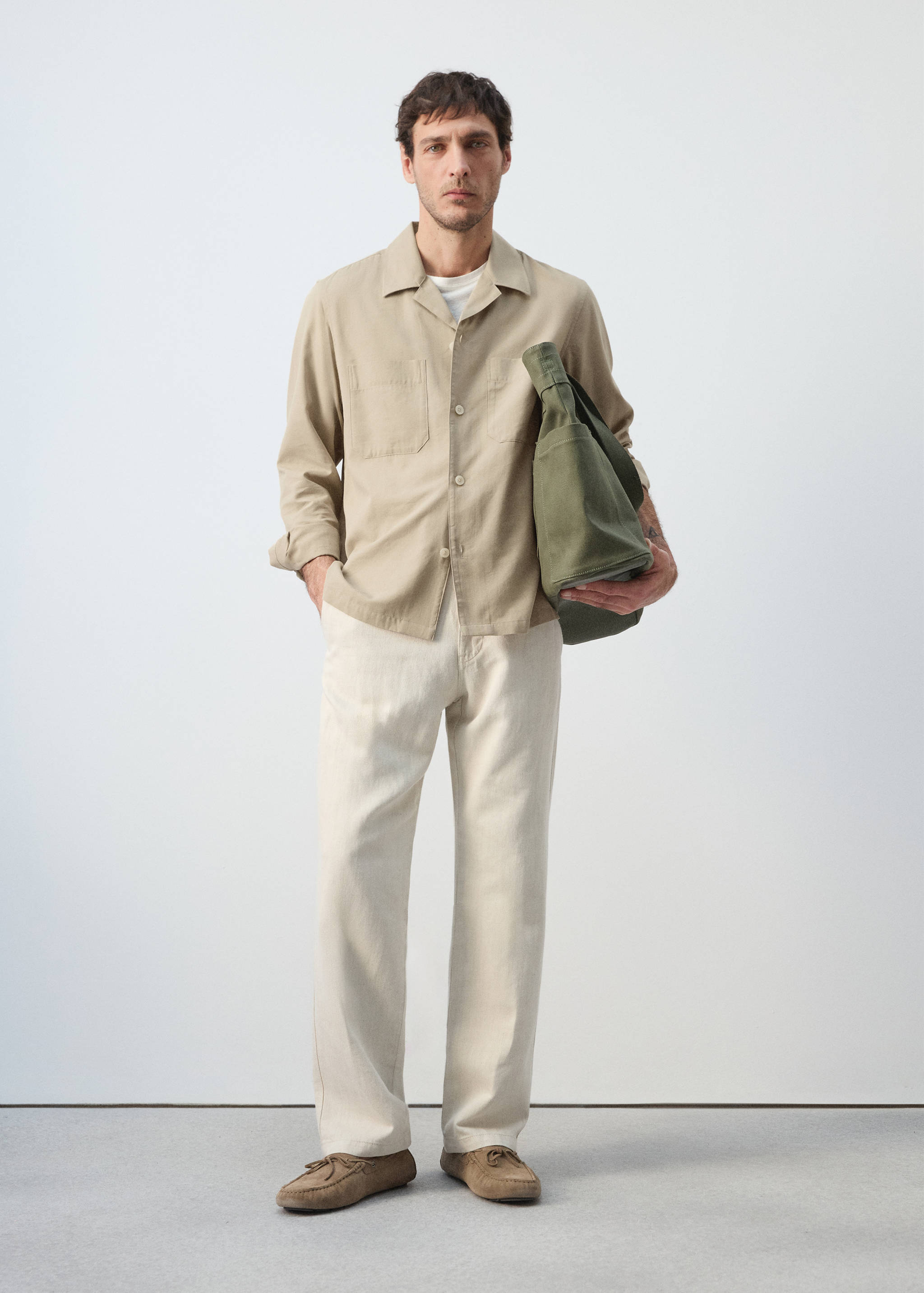 Mango jacket salar in beige-001