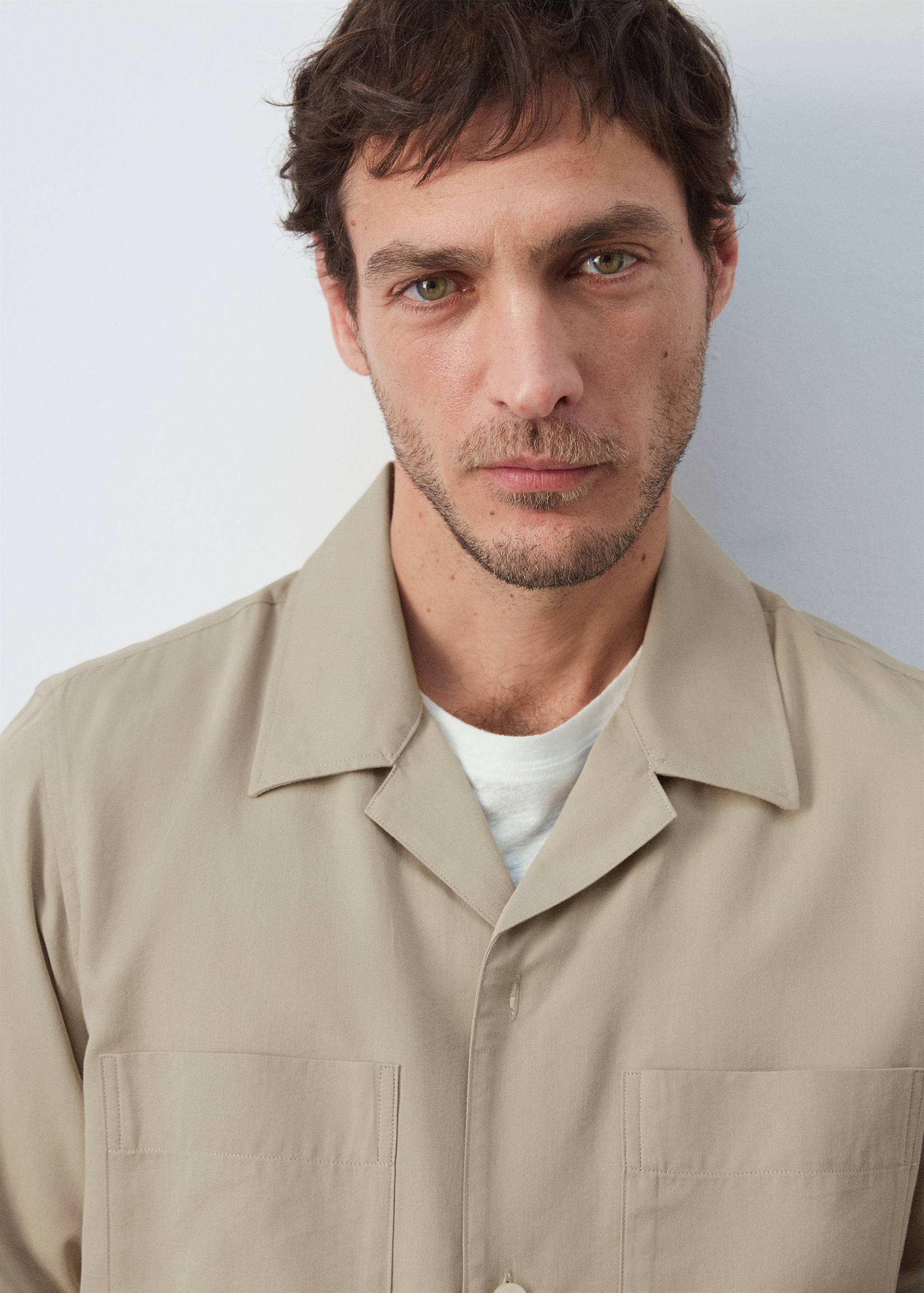 Mango jacket salar in beige-004