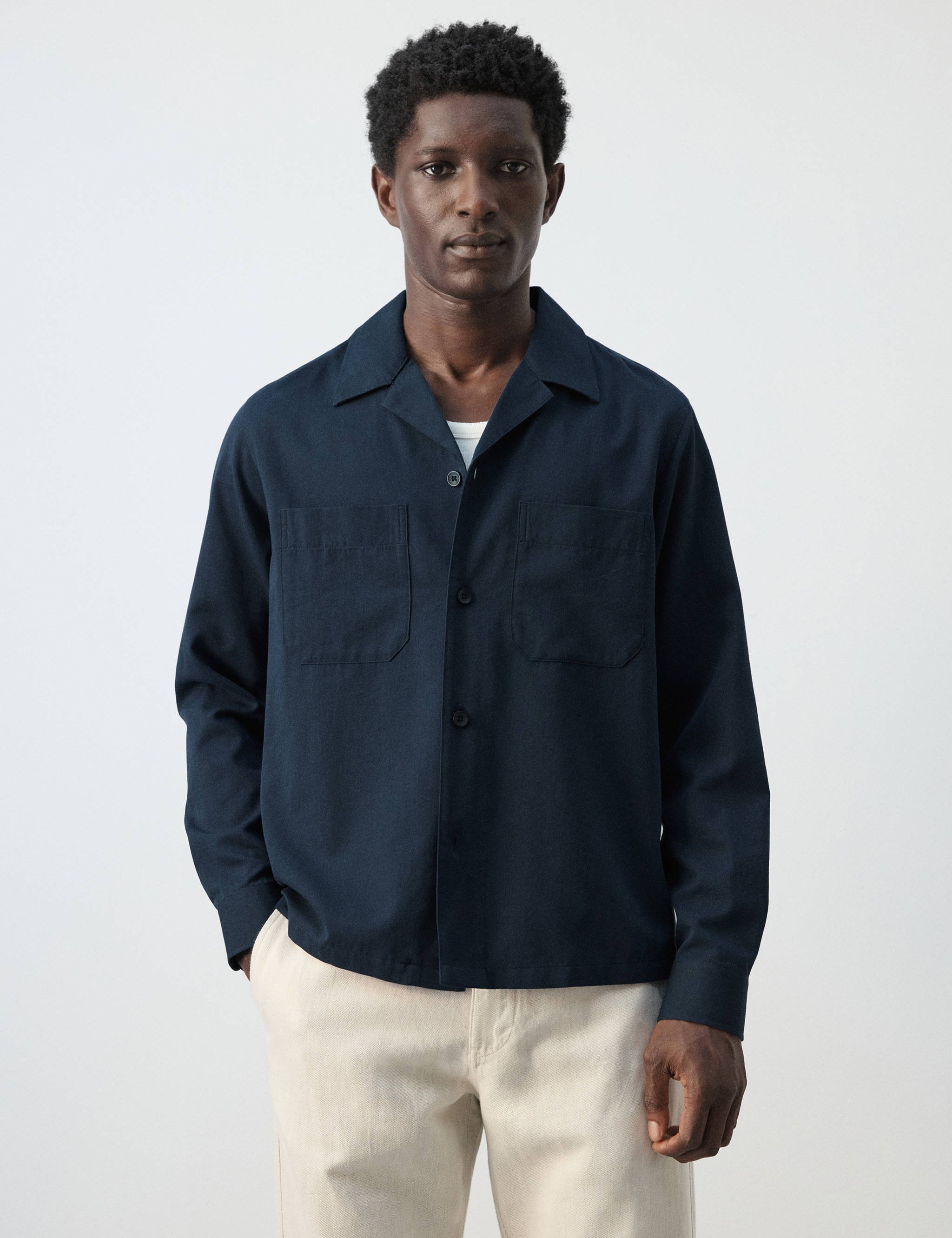 Mango jacket salar in navy-002