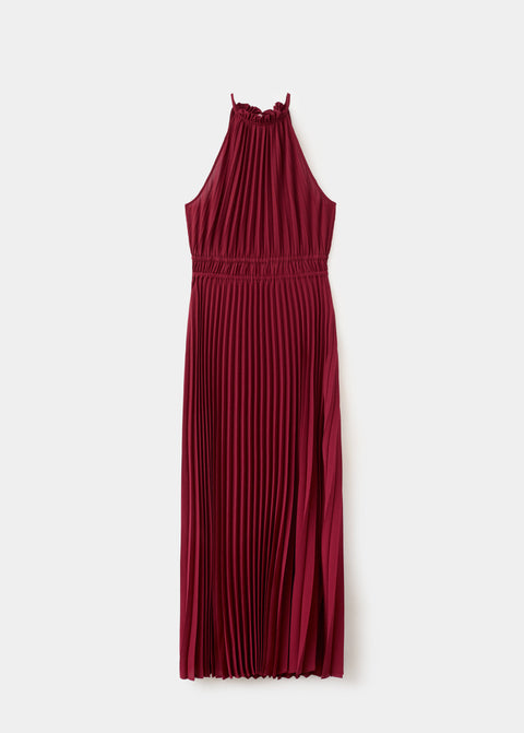 Mango dress bow in cherry