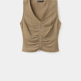Mango top vion in khaki