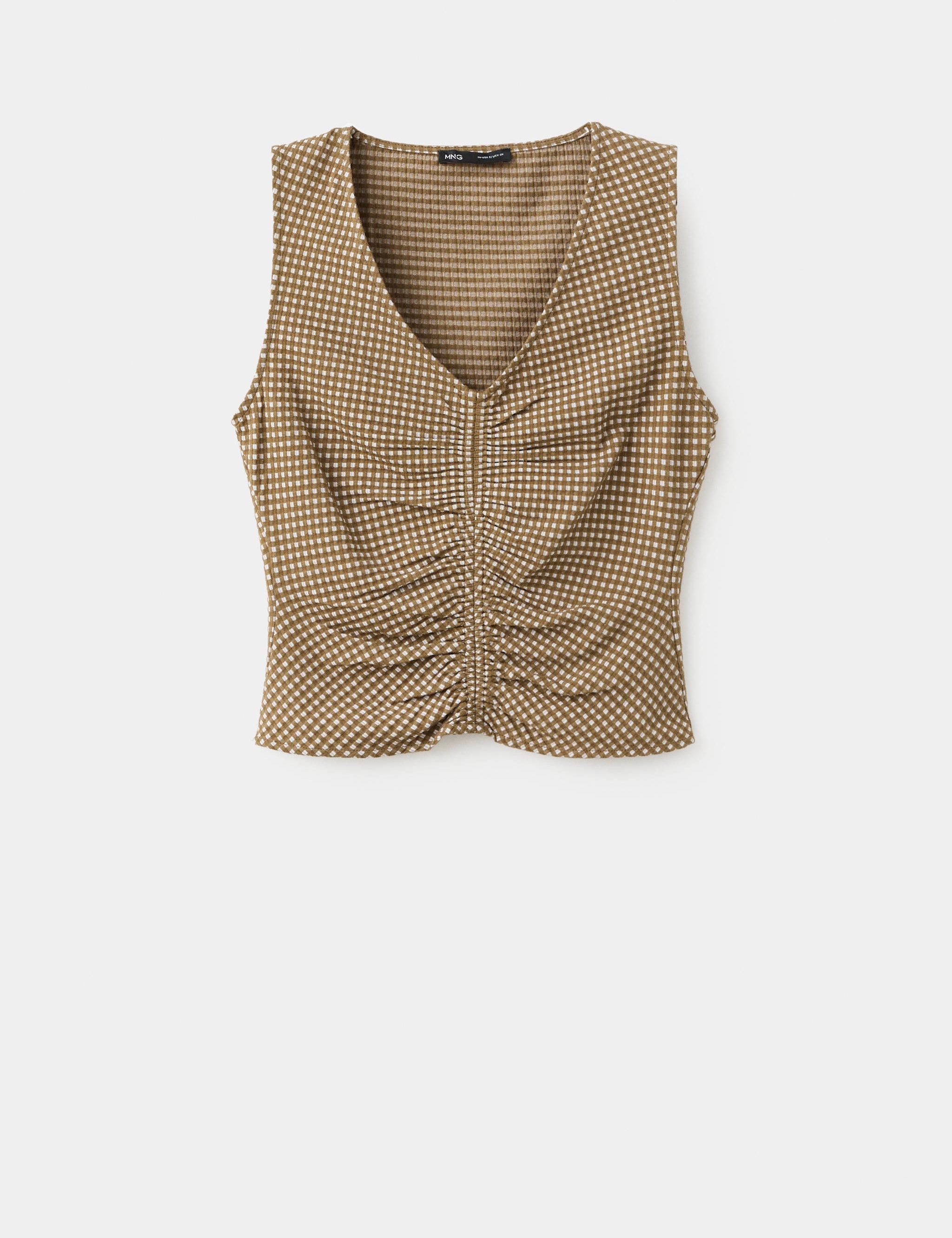 Mango top vion in khaki