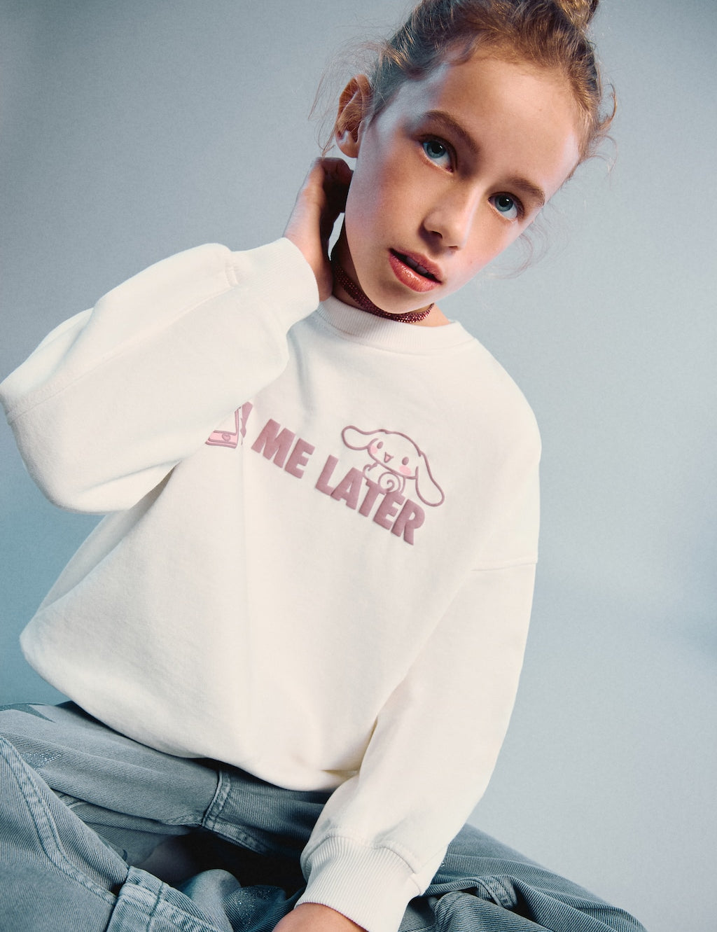 Mango sweatshirt hkcall in off white - Image 1