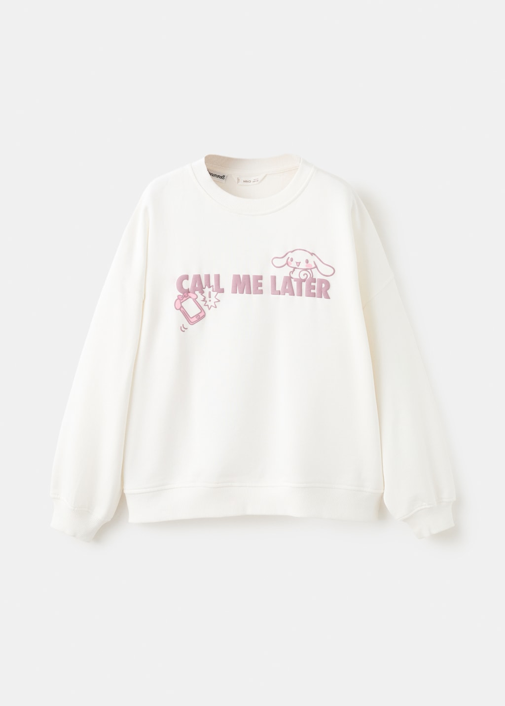 Mango sweatshirt hkcall in off white - Image 2