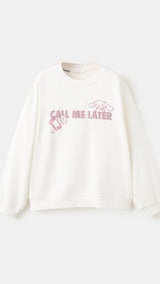Mango sweatshirt hkcall in off white - Image 2