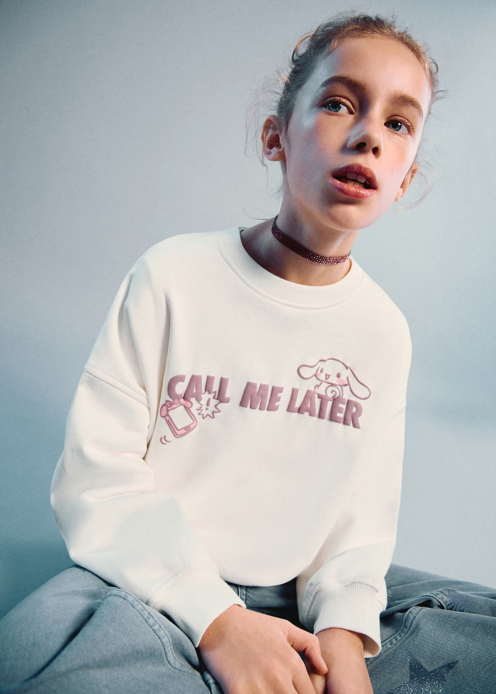 Mango sweatshirt hkcall in off white - Image 4
