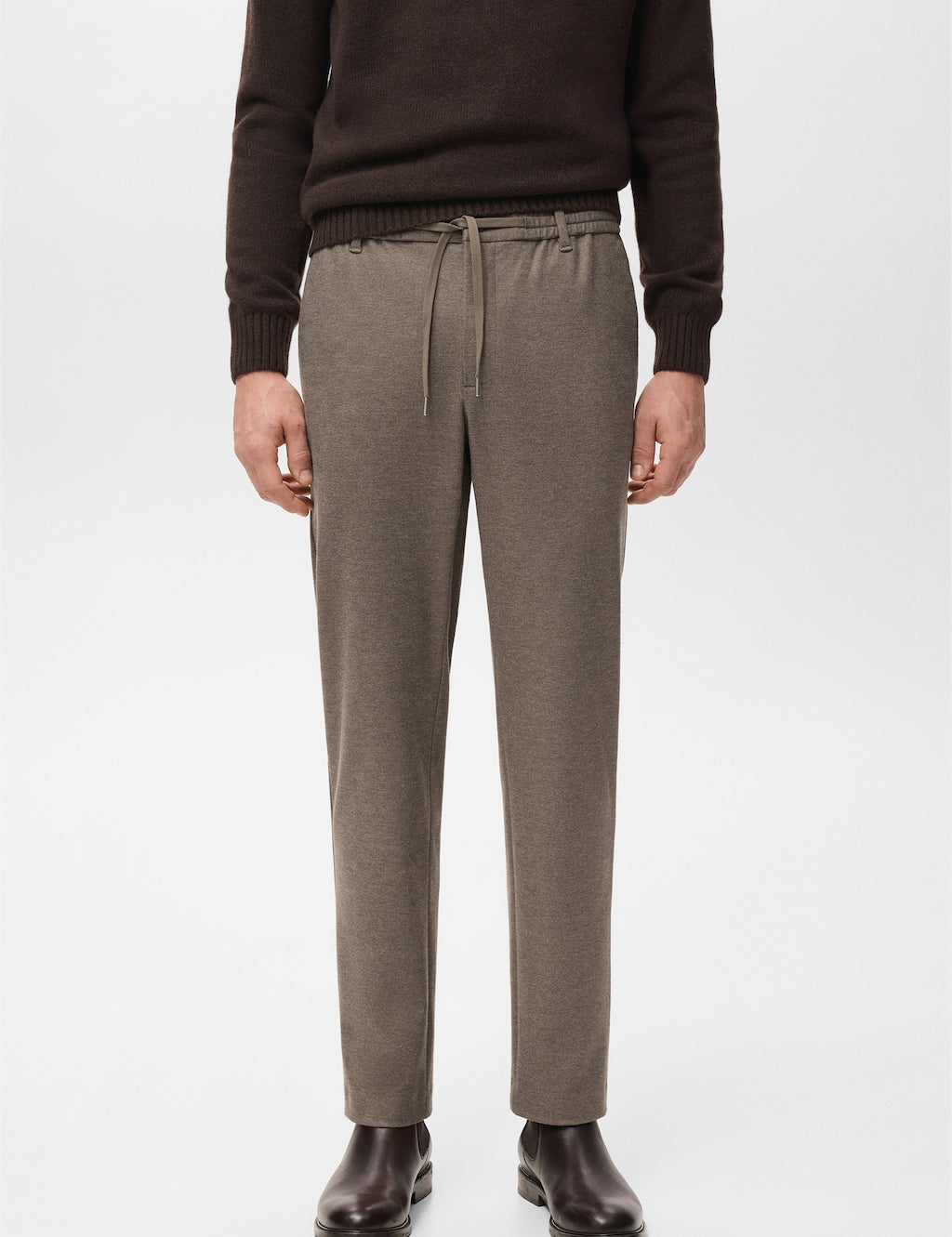 Mango trousers polar in tobacco - Image 1