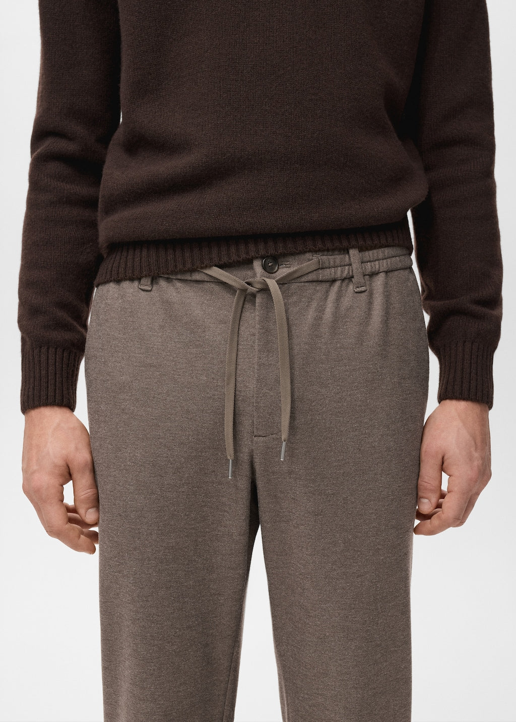 Mango trousers polar in tobacco - Image 4