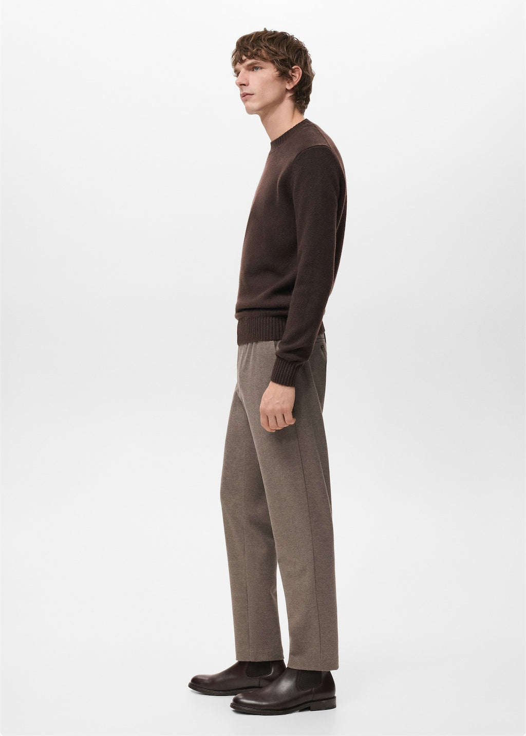 Mango trousers polar in tobacco - Image 5