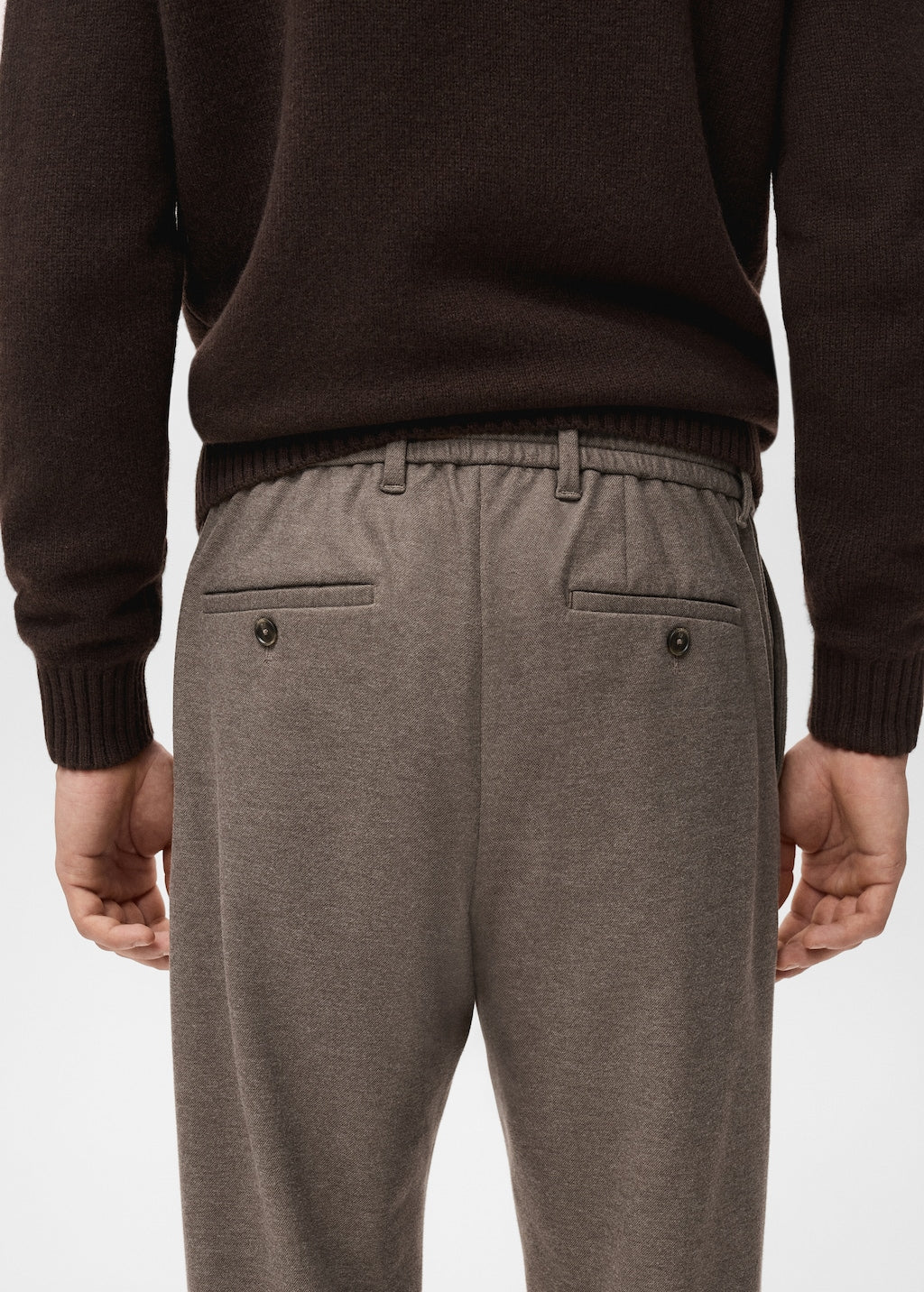 Mango trousers polar in tobacco - Image 6