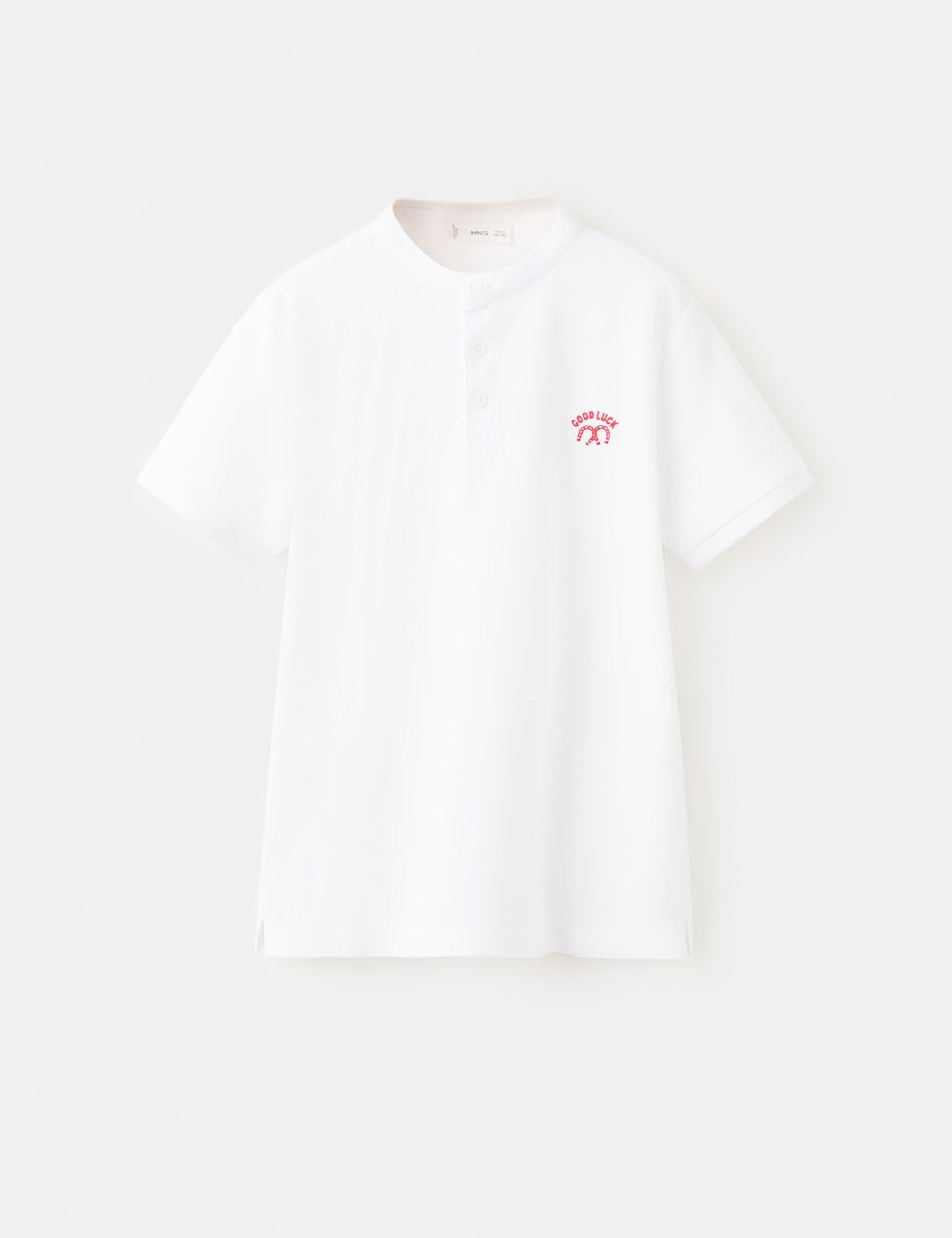 Mango poloshirt cyhanoi in white - Image 2