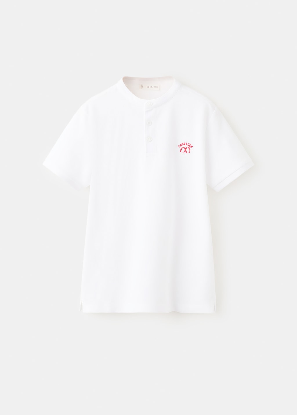 Mango poloshirt cyhanoi in white - Image 2