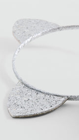 Mango headband orejas in silver - Image 1