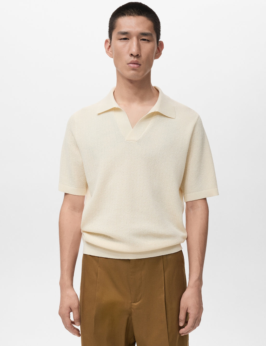 Mango poloshirt denis in raw - Image 1