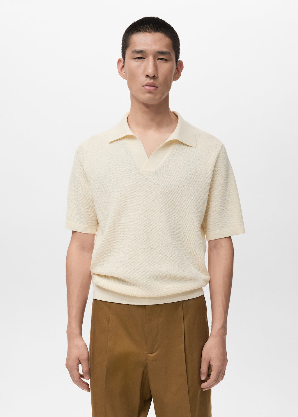 Mango poloshirt denis in raw - Image 1