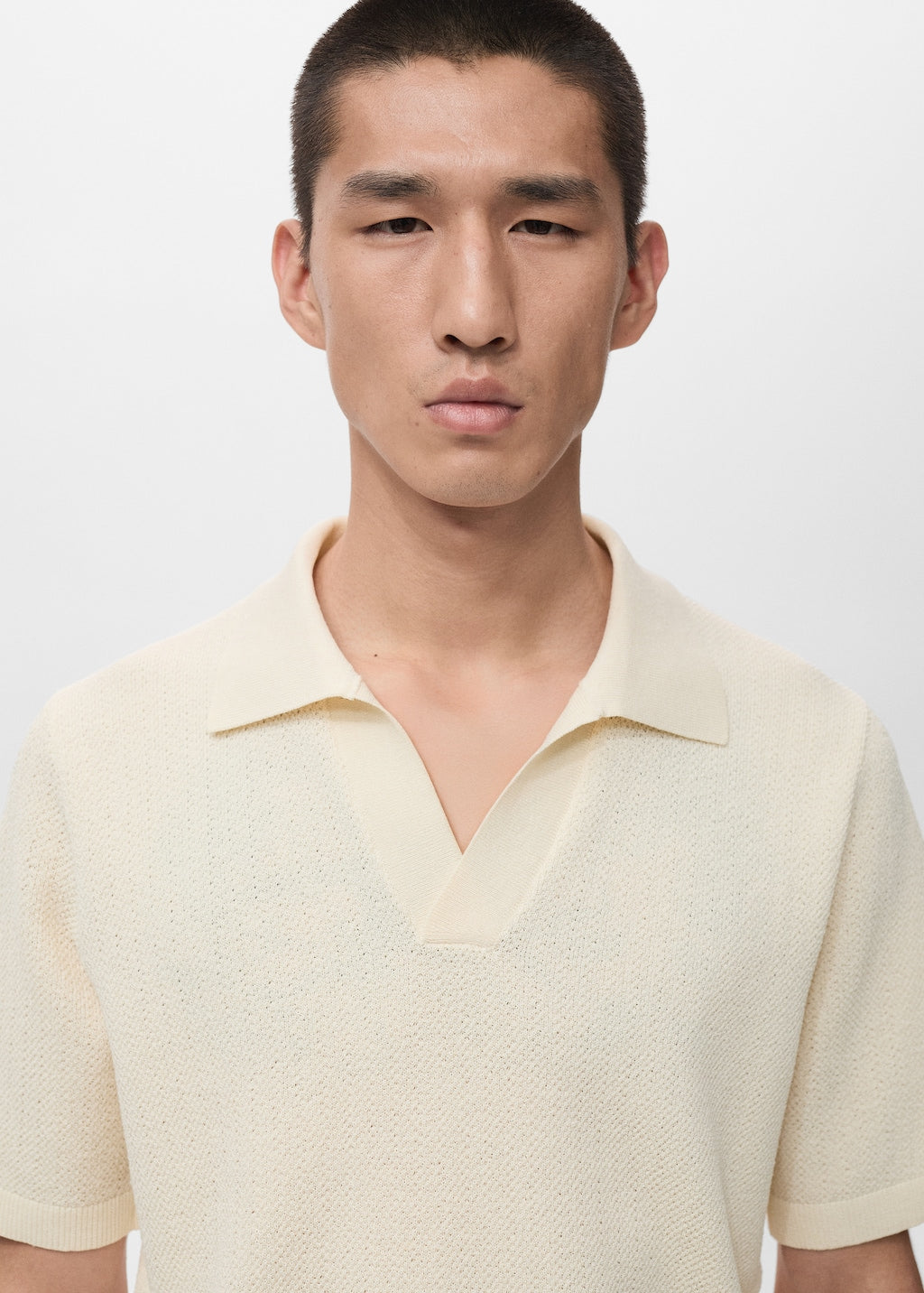 Mango poloshirt denis in raw - Image 4