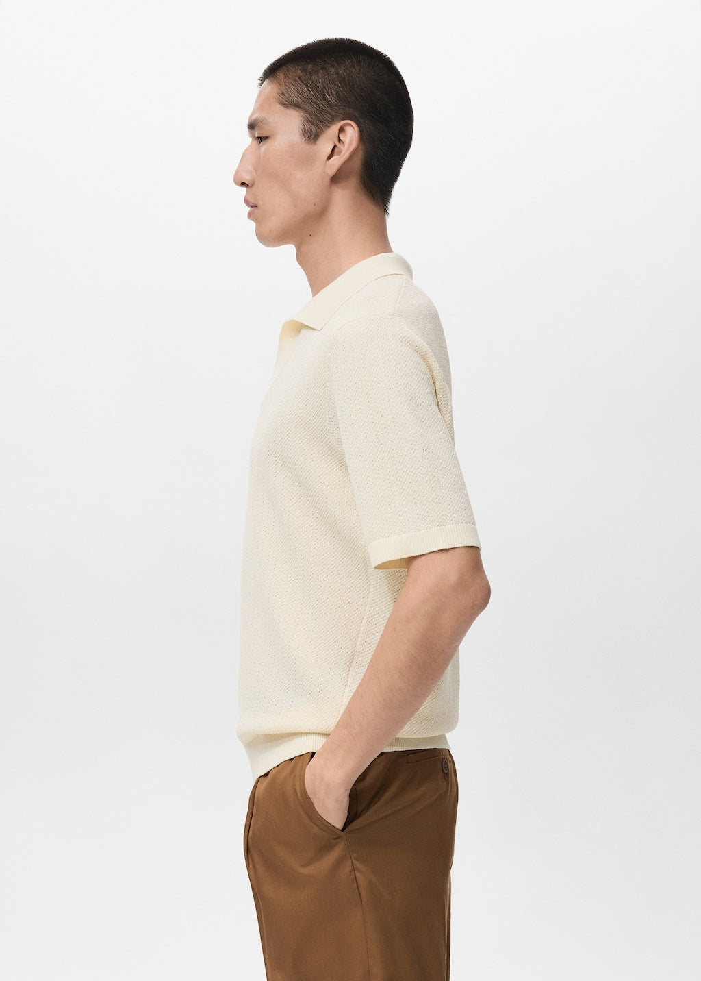 Mango poloshirt denis in raw - Image 5