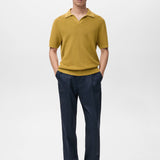 Mango poloshirt lino in color 19-001