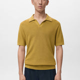 Mango poloshirt lino in color 19-002