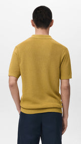 Mango poloshirt lino in color 19-003