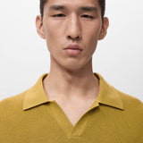 Mango poloshirt lino in color 19-004