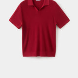 Mango poloshirt lino in red-021