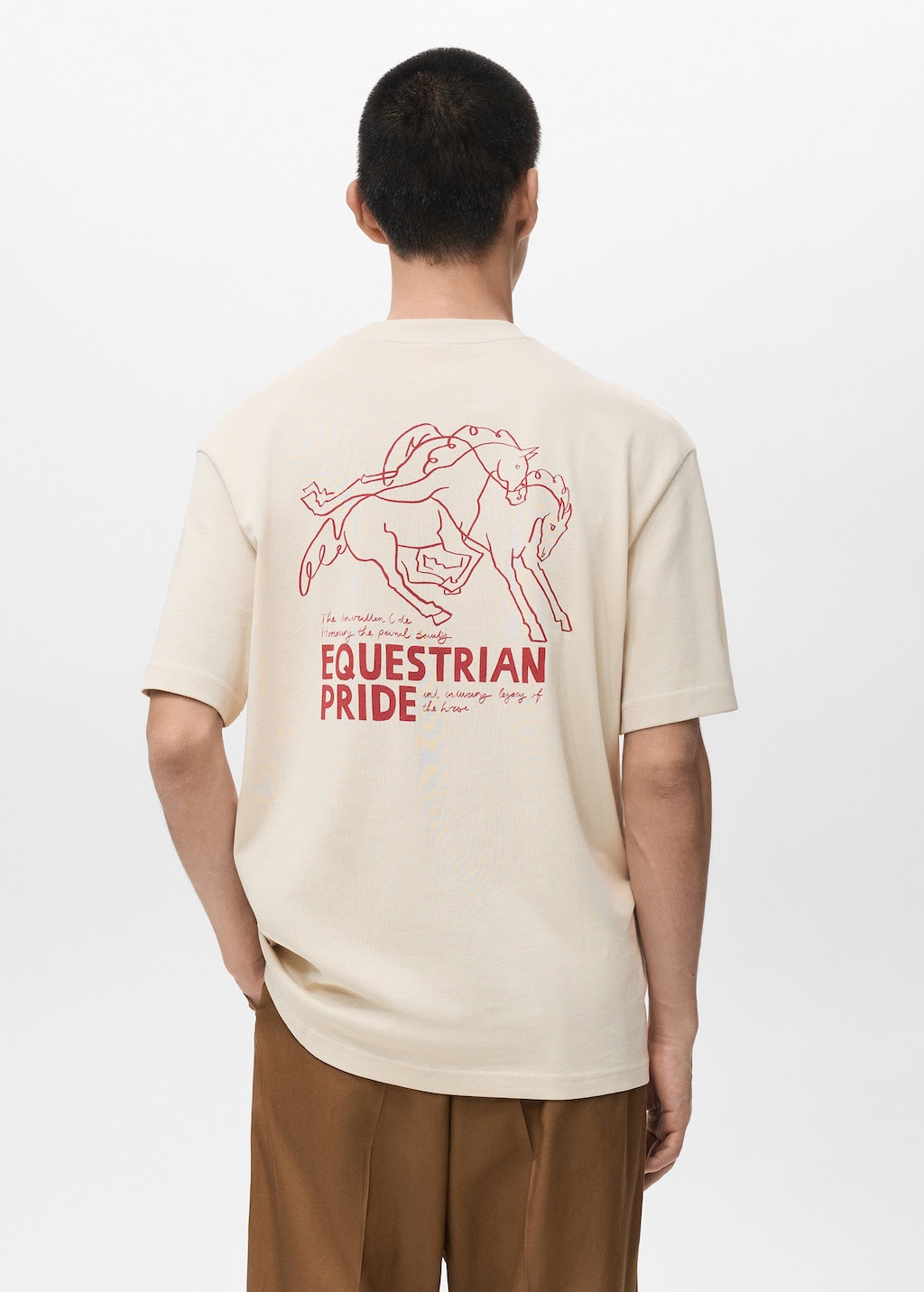 Mango t-shirt captainh in raw - Image 7