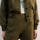 Mango shorts demi in khaki - Image 1